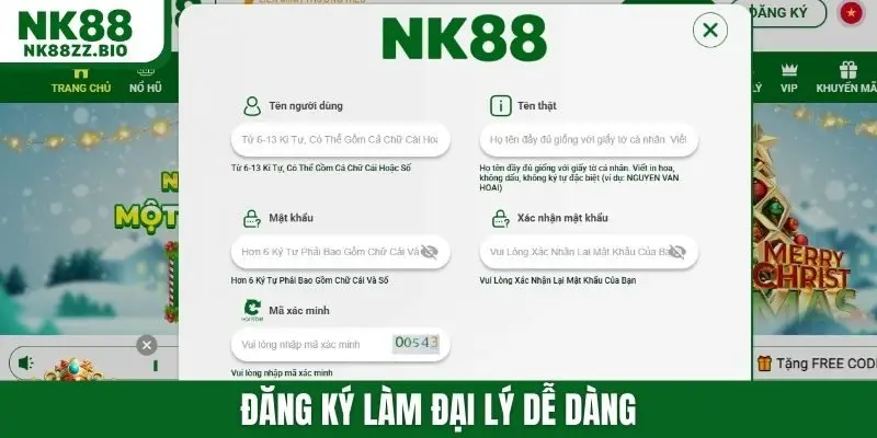 Đăng ký làm đại lý dễ dàng